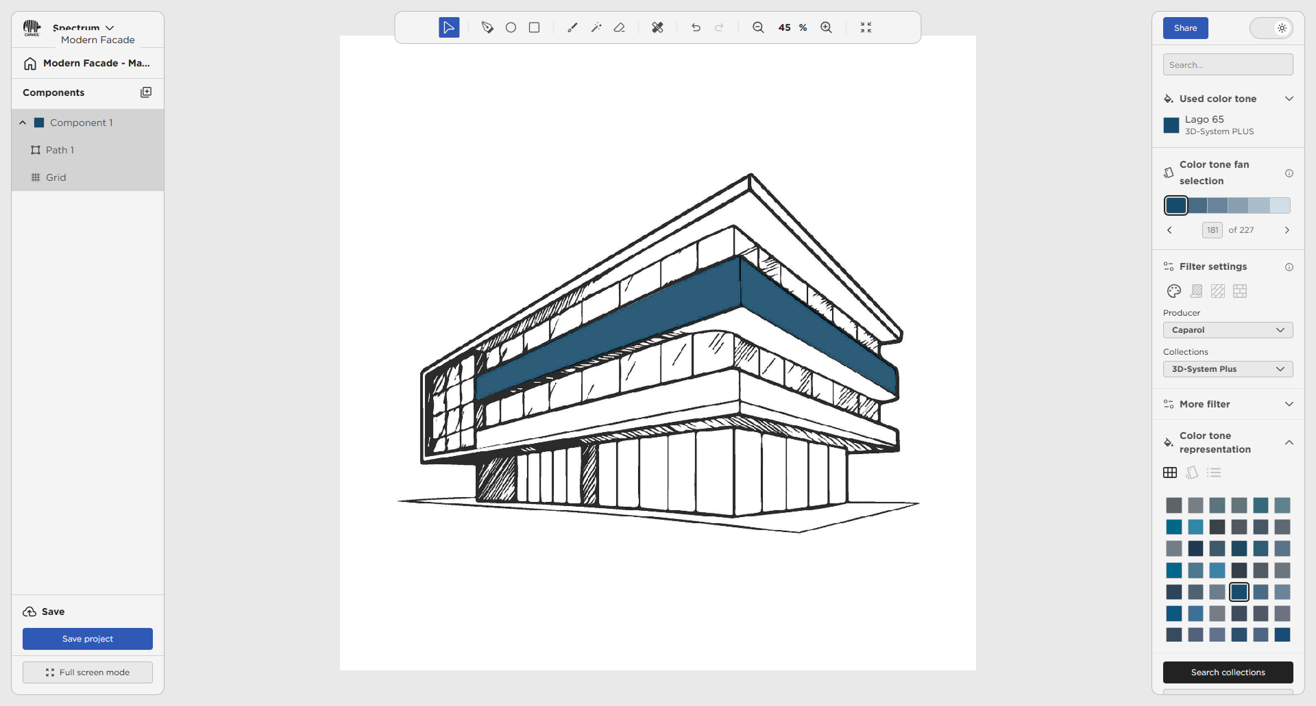 Detailansicht eines Schülerprojekts