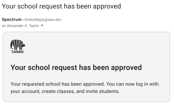 School approved