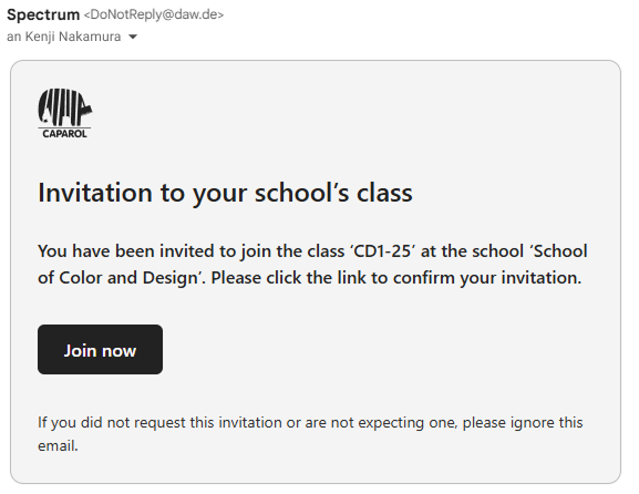 Einladung per E-Mail